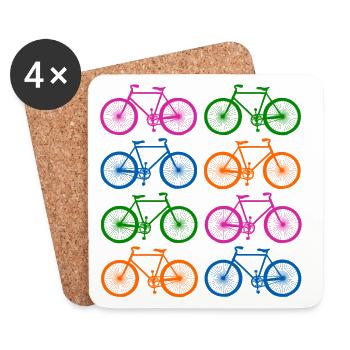 Bike - Coasters (set of 4) - white - Front