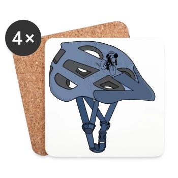 Cycling helmet - Coasters (set of 4) - white - Front