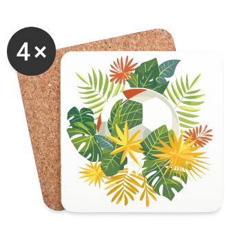 Football Comic - Coasters (set of 4) - white - Front