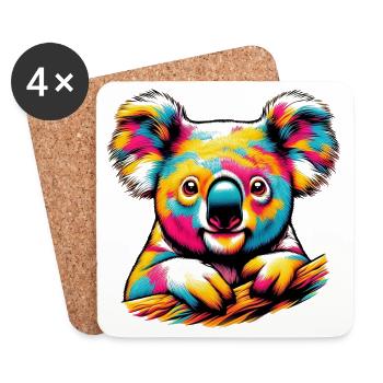 Koala - Untersetzer (4er-Set) - Weiß - Vorne