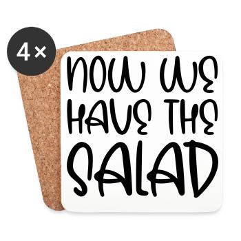 Now we have the salad - Coasters (set of 4) - white - Front