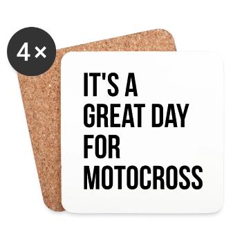 Motocross - Coasters (set of 4) - white - Front