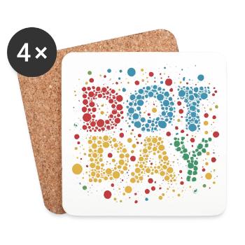 DOT-TAG - Untersetzer (4er-Set) - Weiß - Vorne