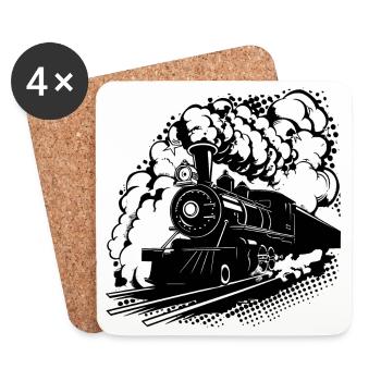Railway Graphic - Coasters (set of 4) - white - Front
