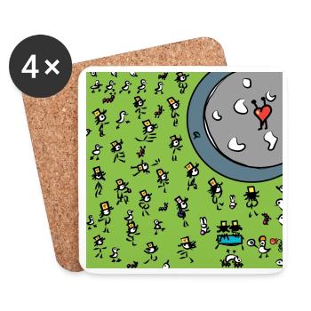 Kuoro concert - Coasters (set of 4) - white - Front
