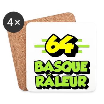 basque râleur - Dessous de verre (lot de 4) - blanc - Devant