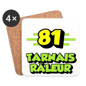 Tarnais râleur - Dessous de verre (lot de 4) - blanc - Devant