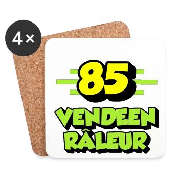 Vendéen râleur - Dessous de verre (lot de 4) - blanc - Devant