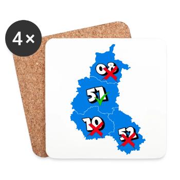 51 Marne - Coasters (set of 4) - white - Front