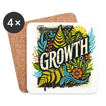 Growth - Coasters (set of 4) - white - Front