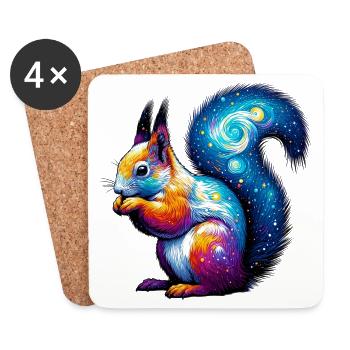 Squirrel - Coasters (set of 4) - white - Front
