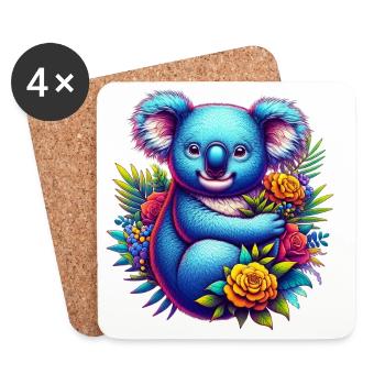 Koala - Coasters (set of 4) - white - Front
