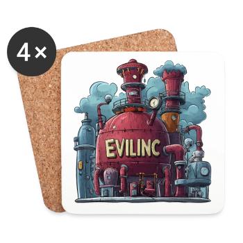The Evil Factory - Coasters (set of 4) - white - Front