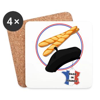 Made in France - Coasters (set of 4) - white - Front