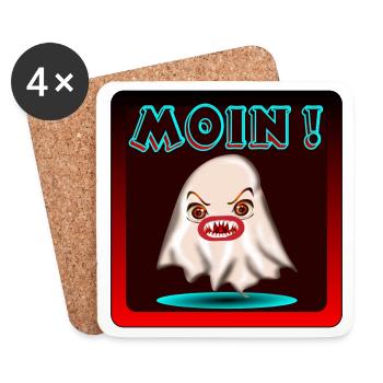 HALLOWEEN COSTUMES GHOSTS MOIN - Coasters (set of 4) - white - Front