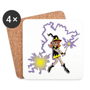 Apprentice Witch - Coasters (set of 4) - white - Front