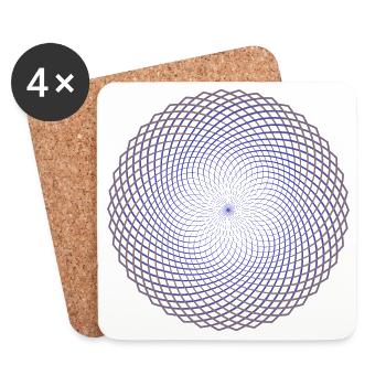 Lotus of Life - Coasters (set of 4) - white - Front