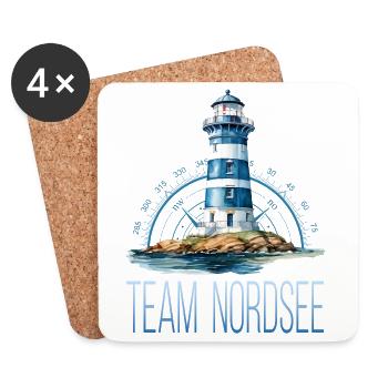 Team Nordsee - Untersetzer (4er-Set) - Weiß - Vorne