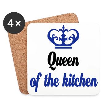 Gifts for a cook - Coasters (set of 4) - white - Front