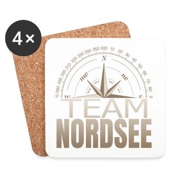 Team Nordsee - Untersetzer (4er-Set) - Weiß - Vorne