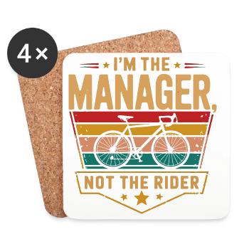 I’m the Manager Bicycle - Coasters (set of 4) - white - Front