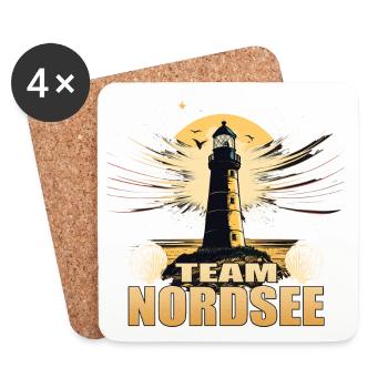 Team Nordsee - Untersetzer (4er-Set) - Weiß - Vorne