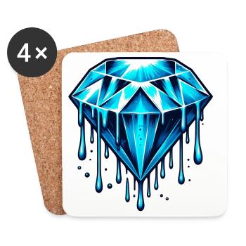 Diamond - Coasters (set of 4) - white - Front