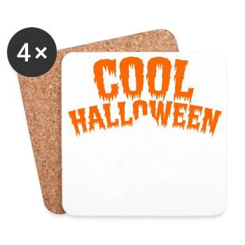 Cool Halloween Grim Reaper - Dessous de verre (lot de 4) - blanc - Devant