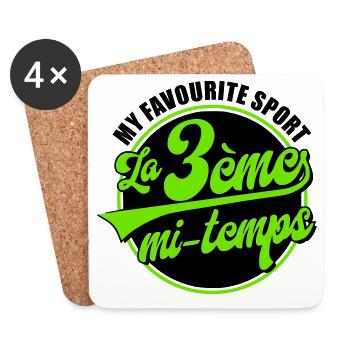 The 3rd half - Coasters (set of 4) - white - Front