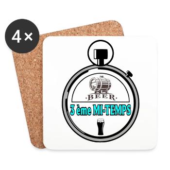 3rd Half - Coasters (set of 4) - white - Front