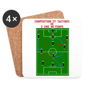 3rd Half - Coasters (set of 4) - white - Front