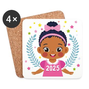 Children 2025 - Coasters (set of 4) - white - Front