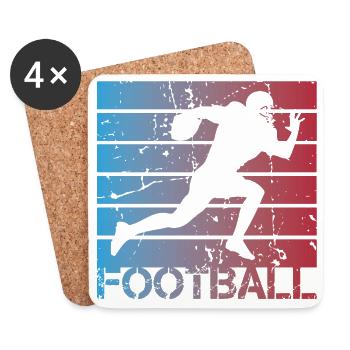 Football Player - Coasters (set of 4) - white - Front