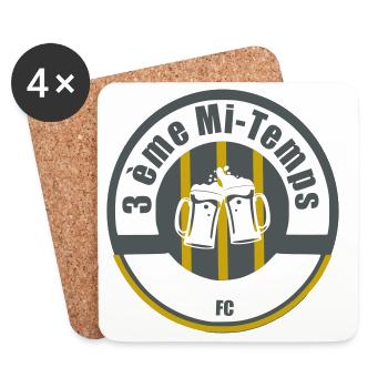 3rd Half FC - Coasters (set of 4) - white - Front