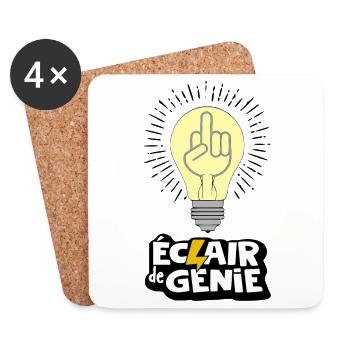 Flash of genius - Coasters (set of 4) - white - Front