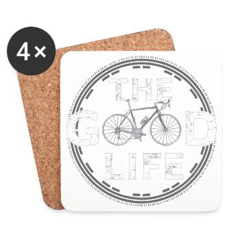 the good life - Coasters (set of 4) - white - Front