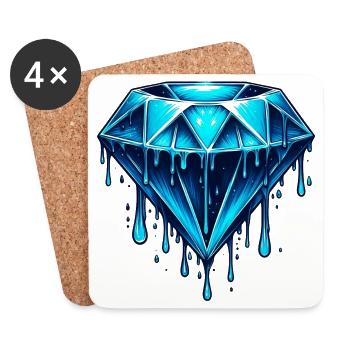 Diamond - Coasters (set of 4) - white - Front