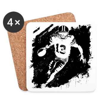 American Footballer - Coasters (set of 4) - white - Front