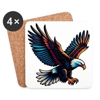 Eagle - Coasters (set of 4) - white - Front