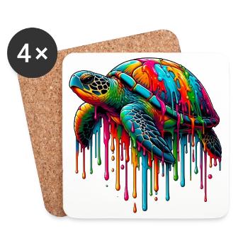 Turtle - Coasters (set of 4) - white - Front