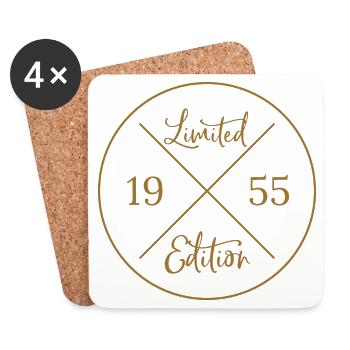 Edition limitée 1955 - Dessous de verre (lot de 4) - blanc - Devant