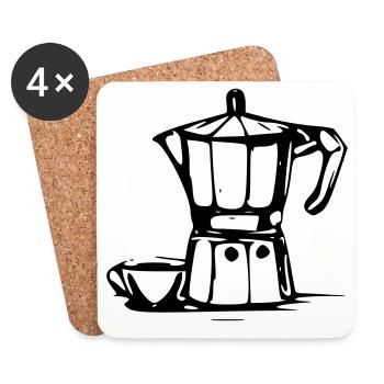 Bialetti - Coasters (set of 4) - white - Front