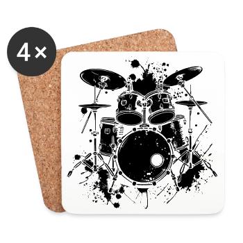 Piège - Dessous de verre (lot de 4) - blanc - Devant