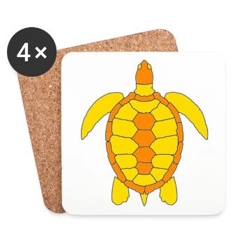 TURTLE - Untersetzer (4er-Set) - Weiß - Vorne