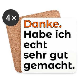 EIGENLOB KOMPLIMENTE - Untersetzer (4er-Set) - Weiß - Vorne