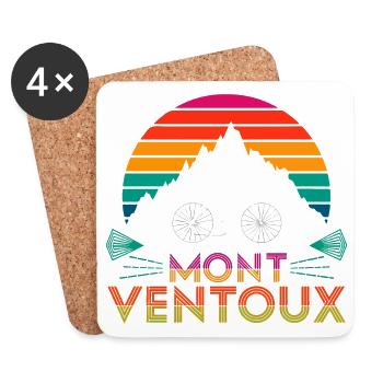 Mont Ventoux Bike Climb - Coasters (set of 4) - white - Front
