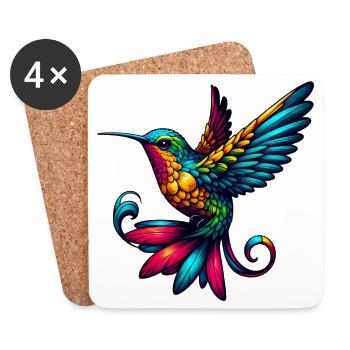 Hummingbird - Coasters (set of 4) - white - Front