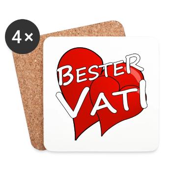 Best Dad - Coasters (set of 4) - white - Front
