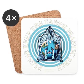 Weeping globe - Coasters (set of 4) - white - Front