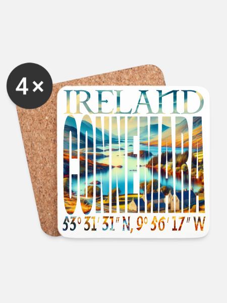 DIE CONNEMARA - Untersetzer (4er-Set) - Weiß